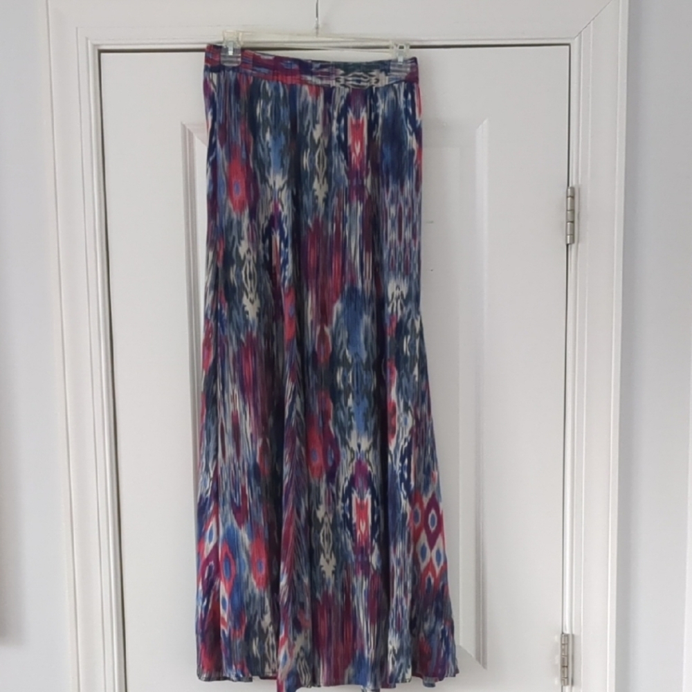 Multicolor Patterned Women's Skirt - Picture 3 of 5